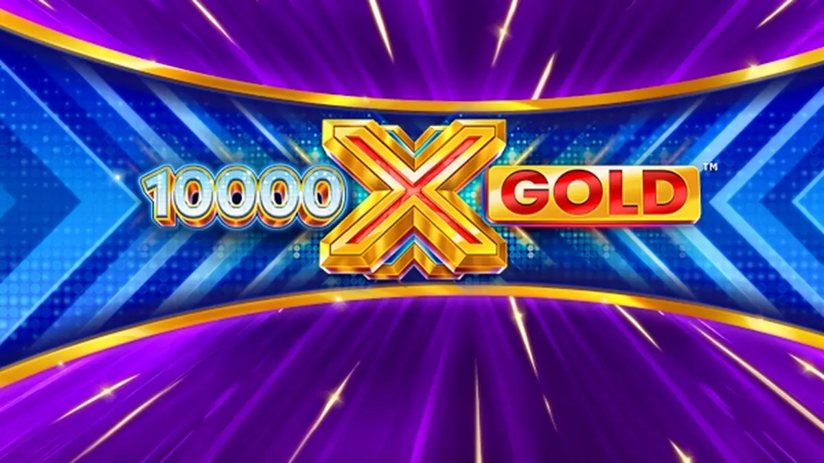 10,000 X Gold স্লট গেমের একটি দৃশ্য যেখানে স্বর্ণালী প্রতীকগুলো উজ্জ্বলভাবে প্রদর্শিত হচ্ছে